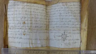 Original del traslado notarial del Privilegio de Jaime II de Aragón.
