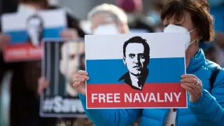 Protestas en Duesseldorf por el arresto del líder opositor Navalni