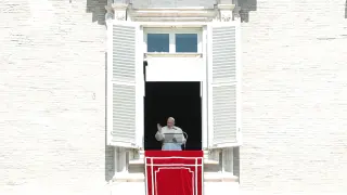 El Papa Francisco, este domingo en el Vaticano.