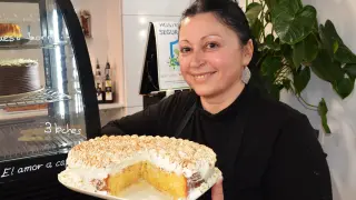 Inés Moreno y su familia descubrieron esta tarta en un viaje a La Palma.