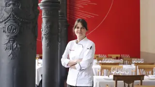 Diana Roitegui, al frente de la cocina del Paraninfo, que reabre de la mano de Carmelo Bosque.