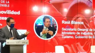Raúl Blanco, durante su intervención en el foro de Mobility City en Madrid.