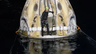 NASA’s SpaceX Crew-1 splashdown in the Gulf of Mexico