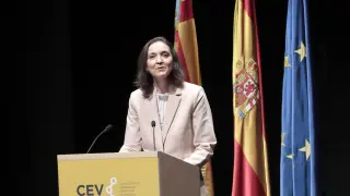 El rey Felipe VI clausura la asamblea general de la Confederación Empresarial de la Comunitat Valenciana (CEV).
