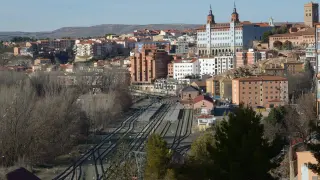 La estación de tren en Teruel.