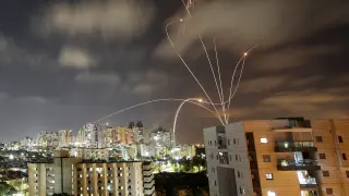 Sistema antimisiles de Israel que intercepta los cohetes palestinos