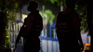Miembros de la Guardia Nacional Bolivariana en Caracas