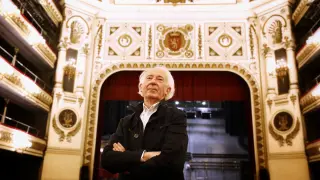 Albert Boadella, este miércoles en el Teatro Principal de Zaragoza.