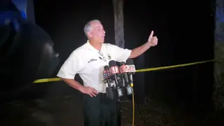 El alguacil de Volusia, Mike Chitwood, en declaraciones a los medios para informar de lo sucedido.