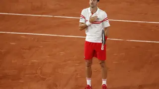 Djokovic, tras vencer a Nadal en las semifinales de Roland Garros