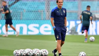 Roberto Mancini, seleccionador italiano.