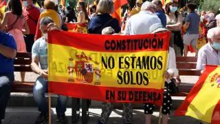 Concentración en Madrid contra los indultos a los condenados por el procés