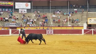 Festejo taurino celebrado la tarde del sábado en la plaza de toros de Huesca.