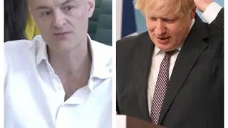 Dominic Cummings y Boris Johnson
