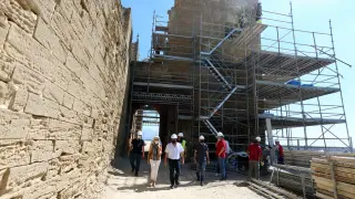Visita a las obras del castillo de Montearagón.