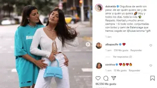 Dulceida y Alba Paul, en la última publicación juntas en Instagram, hace una semana