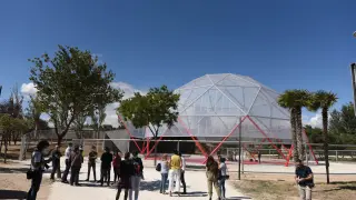 Así es la Cúpula Geodésica del Parque de la Granja