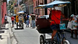 Una calle de La Habana vieja, este jueves