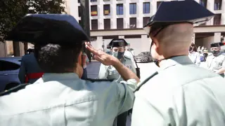 Toma de posesión del nuevo jefe de zona de la Guardia Civil en Aragón