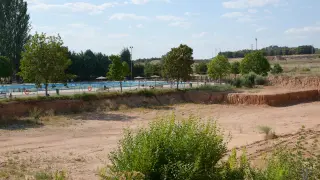 Obras de la nueva piscina climatizadas paradas /2021-07-19/ Foto: Jorge Escudero[[[FOTOGRAFOS]]]