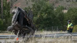 Accidente de tráfico con al menos un herido grave en la A-23, en Teruel.