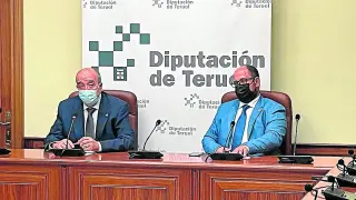 El presidente de la DPT, Manuel Rando –izquierda–, junto al vicepresidente, Alberto Izquierdo.