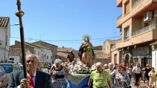 Celebración de la Virgen de la Asunción en La Puebla de Alfindén.