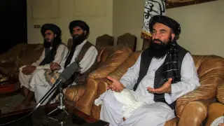 Afghanistan conflicts - Taliban's press conference in Kandahar