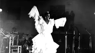 Lola Flores durante su actuación en Frías de Albarracín.
