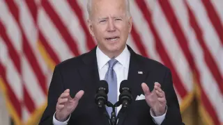 US President Joe Biden delivers remarks on Afghanistan