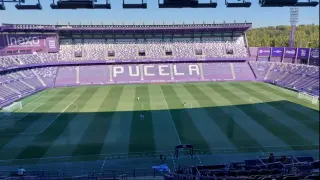 Estadio de Zorrilla, hora y tres cuartos antes del partido Real Valladolid-Real Zaragoza de este viernes a las 20.00.