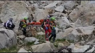 Rescatan a un montañero de 53 años de San Sebastián con una fractura de tobillo en el pico Balaitus