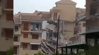 Varios vecinos de Peñíscola escaparon del derrumbe de sus apartamentos por segundos