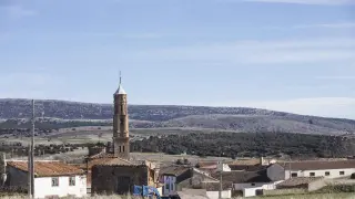 Vista de Ferreruela de Huerva, pueblo de Teruel. gsc