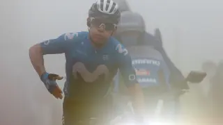 El colombiano Miguel Ángel López (Movistar) ganó en solitario la etapa reina de la Vuelta, disputada entre Salas y el Altu d'El Gamoniteiru