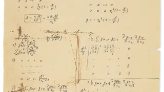 Subastan documento manuscrito de Einstein sobre la teoría de la relatividad