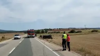 Dos muertos en accidente en la N-II a la altura de Valdegeña (Soria)