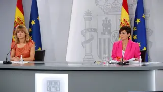 Pilar Alegría tras el consejo de Ministros