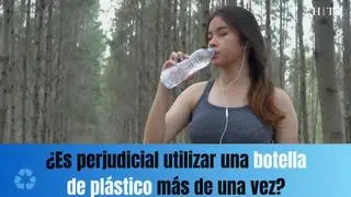 ¿Se puede reutilizar una botella de plástico?