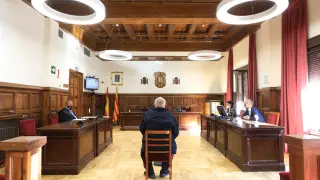 Audiencia de Teruel, juicio maltrato animal .08/09/21. Foto: Javier Escriche[[[FOTOGRAFOS]]]