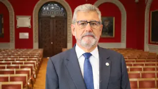 El rector de la Universidad de Zaragoza, José Antonio Mayoral Murillo
