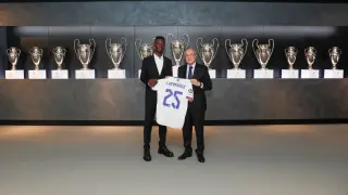 Presentación de Eduardo Camavinga como nuevo jugador del Real Madrid