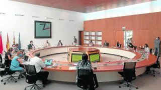 Reunión municipal en Zaragoza