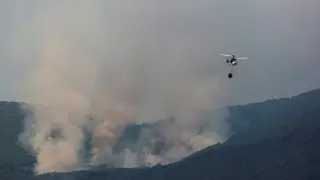 Incendio en sierra Bermeja