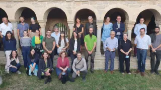 Participantes en las Jornadas Internacionales de Epigrafía Medieval de Roda de Isábena.