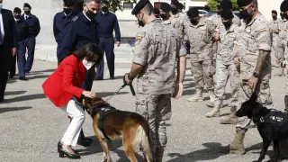 Visita de Margarita Robles, ministra de Defensa, a la Base Aérea de Zaragoza
