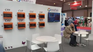 Innovación tecnológica expuesta por la empresa aragonesa Exafan durante la reciente celebración de Figan en la Feria de Zaragoza.