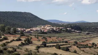 Vista de la localidad de Moscardón (Teruel).