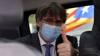 Carles Puigdemont, este lunes.