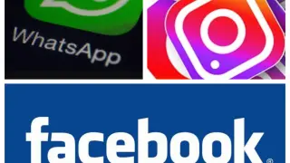 Logos de Whatsapp, Instagram y Facebook